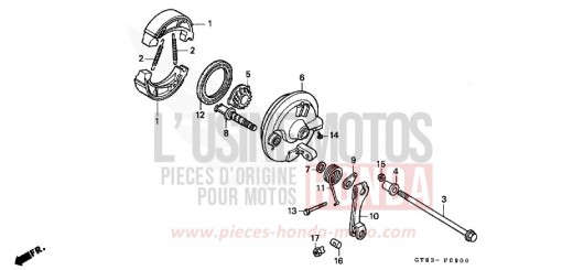 PANNEAU DE FREIN AVANT PK50ML de 1990